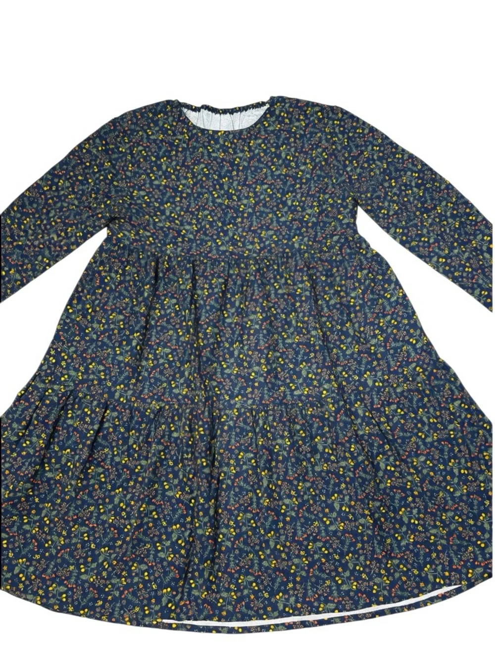 New LaBeca Cotton Floral Tiered Long Sleeve Dress Size 11/12
